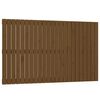 vidaXL Cabeceira de parede 147x3x90 cm pinho maci&ccedil;o castanho-mel