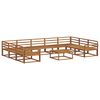 vidaXL Conjunto de Sof&aacute;s para Exterior 10 pcs Natural