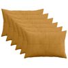 vidaXL Capa almofada 6 pcs ALMELO Amarelo 50 x 80 cm cord&atilde;o