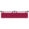 vidaXL Cabeceira Suspensa Vinho Vermelho 210 x 55 x 5 cm Veludo