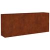 vidaXL Canteiro elevado de jardim 200x40x80 cm a&ccedil;o corten