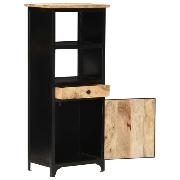 vidaXL Arm&aacute;rio alto 45x32x110 cm madeira de mangueira maci&ccedil;a