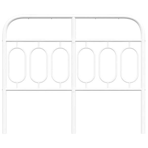vidaXL Cabeceira de substitui&ccedil;&atilde;o 120 cm metal branco