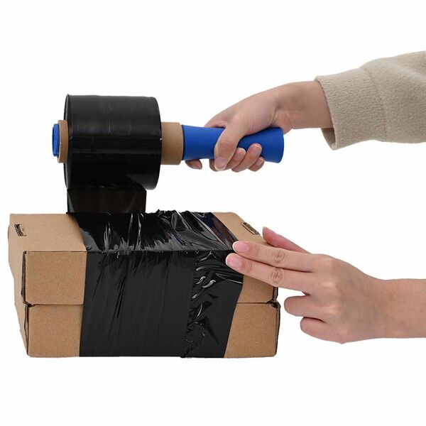 vidaXL Películas extensíveis 10 unid Preto 23 μm 10 cm x 150 m