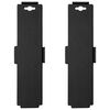 vidaXL Carrinhos de transporte 4 rodas 2 pcs polipropileno 170kg preto