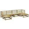 vidaXL 6 pcs conjunto de sof&aacute;s de jardim madeira de pinho impregnada