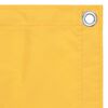 vidaXL Tela de varanda 120x500 cm tecido Oxford amarelo