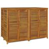 vidaXL Caixa de arruma&ccedil;&atilde;o para jardim 140x87x104 cm ac&aacute;cia maci&ccedil;a