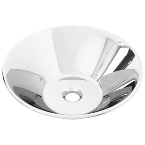 vidaXL Lavat&oacute;rio 42x14 cm cer&acirc;mica prateado