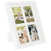 vidaXL Molduras 3D 3 pcs 28x35 cm para foto de 4x(10x15 cm) branco