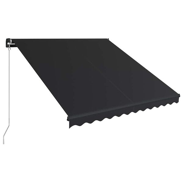 vidaXL Toldo retr&aacute;til manual 350x250 cm antracite