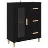 vidaXL Buffet Carvalho Preto 69,5 x 34 x 90 cm Madeira processada