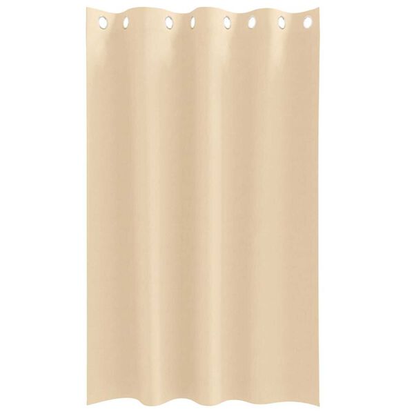 vidaXL Cortinas Blackout com Argolas 2 pcs Creme 175 x 140 cm
