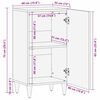 vidaXL Buffet Branco 33.5 x 40 x 75 cm