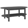 vidaXL Mesa de centro 110x55x45 cm madeira de pinho maci&ccedil;a cinzento