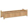 vidaXL Vaso/floreira de jardim 100x30x25 cm bambu