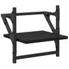 vidaXL Conjunto de prateleiras de parede 6 pcs Carvalho Preto