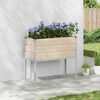 vidaXL Floreira Ivory 100 x 45 x 90 cm A&ccedil;o Galvanizado