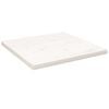 vidaXL Tampo de mesa quadrado 40x40x2,5 cm pinho maci&ccedil;o branco