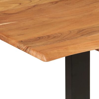 vidaXL Mesa de jantar 140x70x76 cm madeira de acácia maciça
