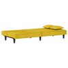 vidaXL Sof&aacute;-cama veludo amarelo