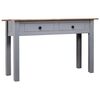 vidaXL Mesa consola 110x40x72 cm pinho maci&ccedil;o Panama cinzento