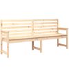 vidaXL Banco de jardim 203,5x48x91,5 cm madeira de pinho maci&ccedil;a