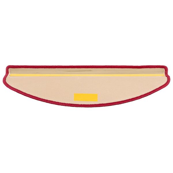 vidaXL Tapetes de escadas adesivos 5 pcs 65x21x4 cm vermelho