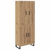 vidaXL Buff&ecirc; 2 pcs Carvalho Artesanal 69,5 x 34 x 180 cm