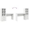 vidaXL Mesa com gaveta 2 pcs Branco
