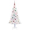 vidaXL &Aacute;rvore de Natal Artificial com 150 LEDs Branco 150 cm PVC e A&ccedil;o