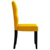 vidaXL Cadeiras de jantar 4 pcs veludo amarelo