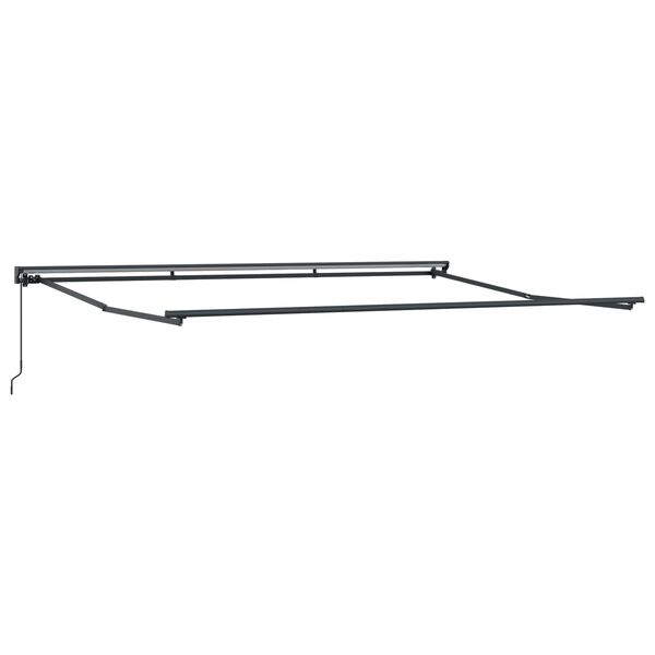 vidaXL Toldo Retr&aacute;til Manual Preto 4 &times; 3,5 m