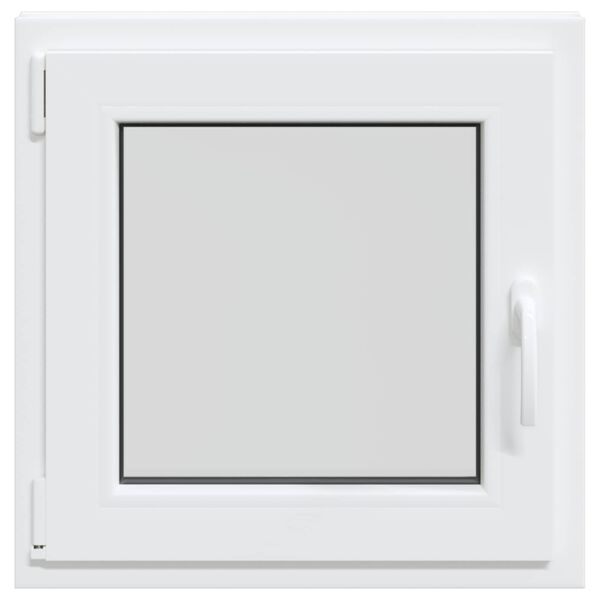 Janela de por&atilde;o Manual RISOR Branco 50 x 50 cm PVC e Vidro