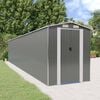 vidaXL Abrigo de jardim 192x1021x223 cm aço galvanizado cinzento-claro