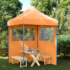 vidaXL Tenda de Festa Laranja 200 x 200 x 306 cm Tecido Oxford