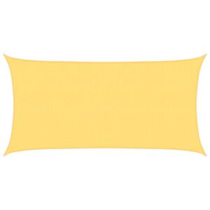 vidaXL Para-sol estilo vela 160 g/m&sup2; 2x3,5 m PEAD bege