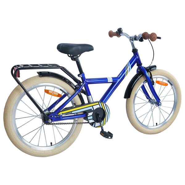 vidaXL Bicicleta Infantil 20 Polegadas para 6-11 Anos Azul Escuro