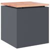 vidaXL Banco de jardim Antracite 40 x 40 x 43 cm A&ccedil;o