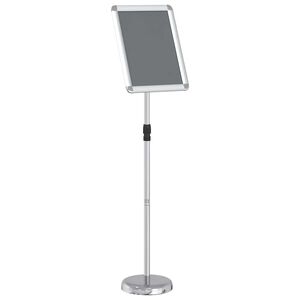 vidaXL Displays de Feira Prateado 30 x 25 x 128 cm Alum&iacute;nio