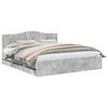 vidaXL Estrutura da Cama Cinzento 180 x 200 cm Madeira de Engenharia