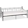 vidaXL Estrutura sof&aacute;-cama 90x200 cm metal preto