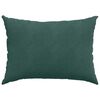 vidaXL Travesseiros de Sof&aacute; 2 pcs Verde Escuro 70 x 50 cm