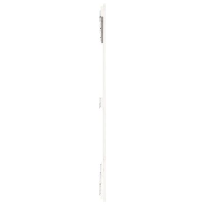 vidaXL Cabeceira de parede 127,5x3x110 cm pinho maciço branco