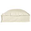 vidaXL Conjunto de Almofadas para Palete 2 pcs Creme 100 x 40 x 8 cm