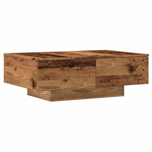 vidaXL Mesa de centro 90x60x31 cm derivados de madeira madeira velha
