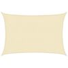 vidaXL Para-sol estilo vela 160 g/m&sup2; 2x2,5 m PEAD cor creme