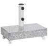 vidaXL Base para guarda-sol 45x25x8,3 cm granito cinzento-claro