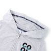 Sweatshirt para crian&ccedil;a com capuz e fecho cinzento 92