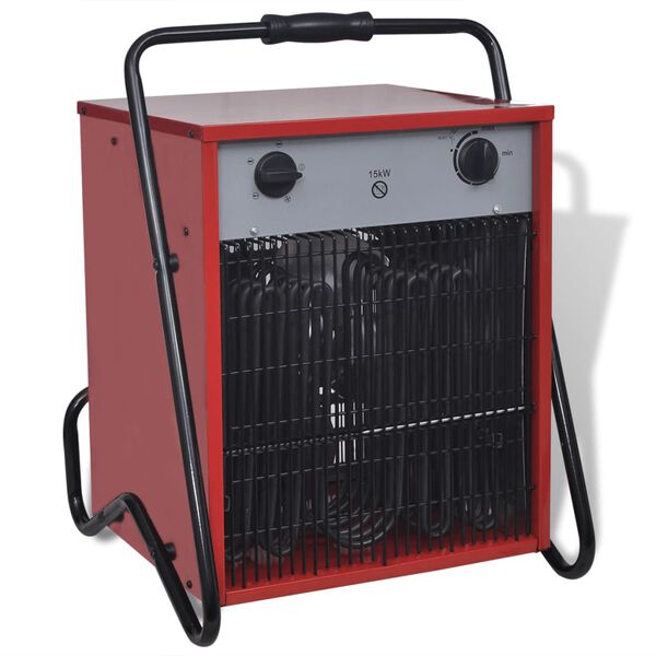 Aquecedor com ventilador industrial el&eacute;ctrico, port&aacute;til 15 kW 400 m&sup3;/h